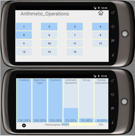 a look of the app